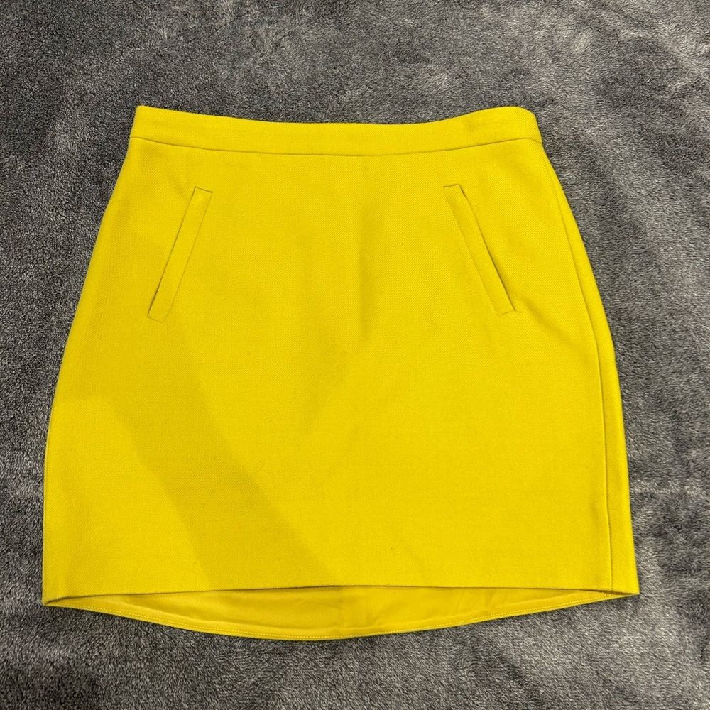 J. Crew wool mini skirt